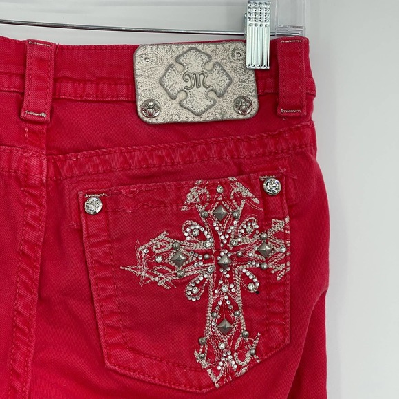 Miss Me Denim - Miss Me Jeans cross JP5045S10 studded embroidered